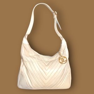 Rare Vintage Chanel Chevron Lambskin Bag